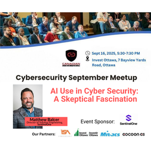 Cybersecurity September Meetup 2025 event poster